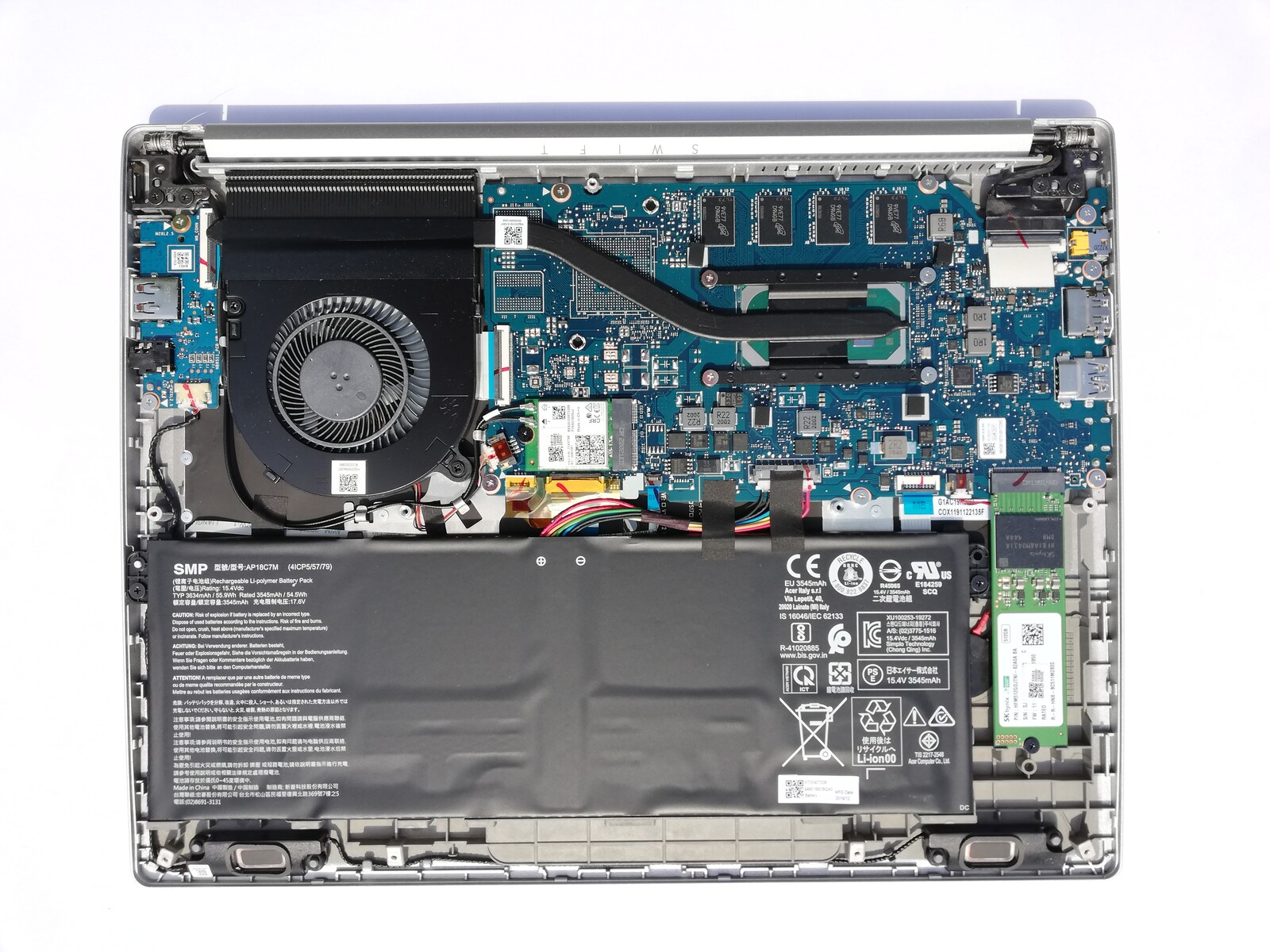 How to replace and fix Acer S40-10 S40-20 S40-51 SF314-54G SF314-55G SF314-56 SF314-57G SF313-51 SF313-52 black power US keyboard (Acer Swift 3 SF313-52-52AS)